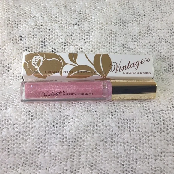 Vintage by Jessica Liebeskind Sparkling Lip Gloss in Pink Sequin, 2.8g/0.10oz - Picture 1 of 11